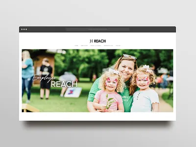 JH Reach Website Rebuild branding design digital media graphic design logo ui ux vector web design web designer website design