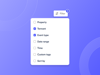 Filter Design clean ui drop down filter modern design multi select ui component user interface