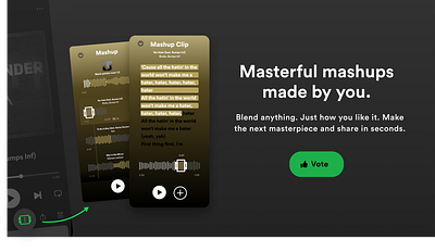 New Feature: Spotify Mashups mashups media player new feature spotify