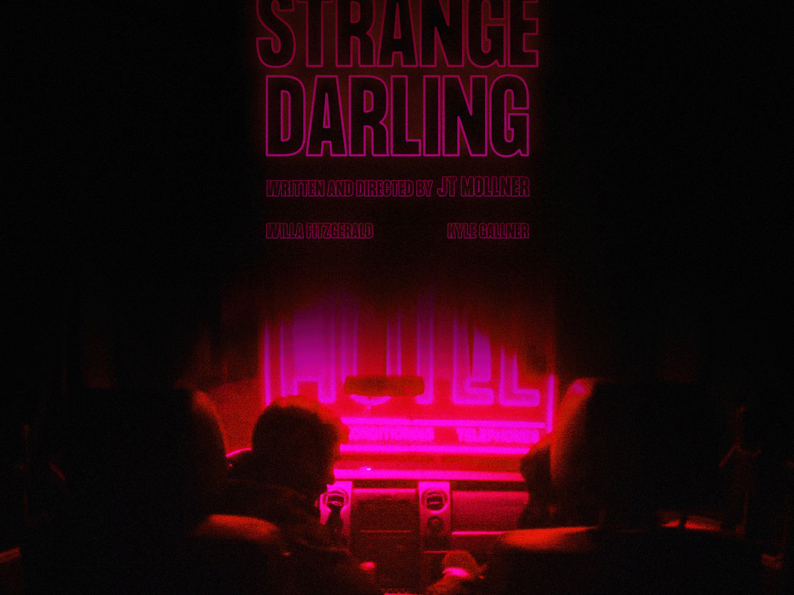 Strange Darling animation design film film poster film posters horror movie poster movie posters neon poster poster design posters strange darling strange darling movie strange darling poster