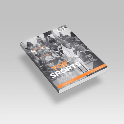 Sports Magazine Cover Design canva graphic design layout photoshop sports design typography