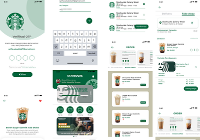 Redesign Starbucks app branding ui ux