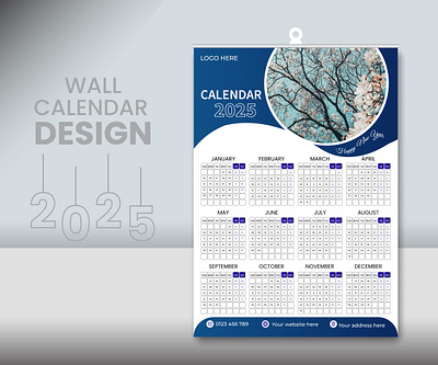 wall calendar design business corporate creative design graphic design illustration modern vector wall