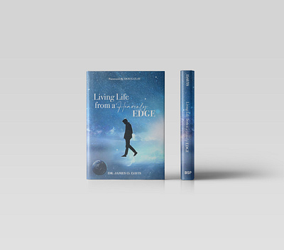 Living Life from a Heavenly Edge Cover Design advertising book cover design book jacket design branding design digital illustration drawing editorial design graphic design illustration illustrations layout design marketing merch merchandise title page design typography vector