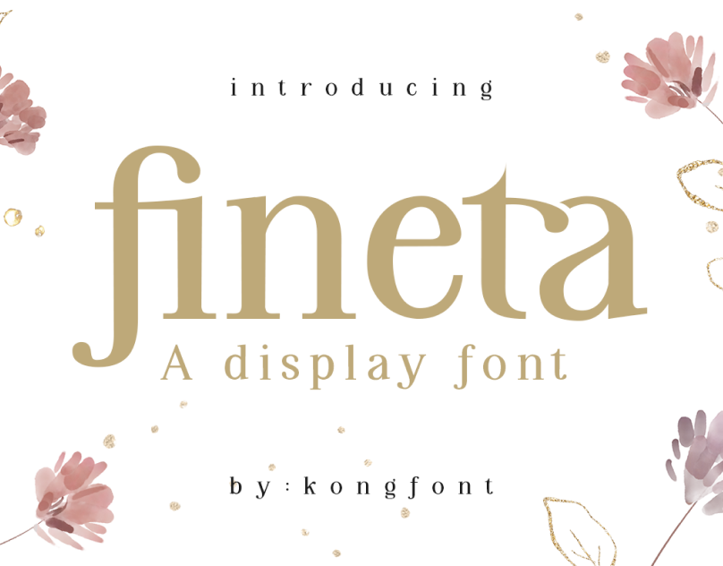 Fineta - Display Serif Font 3d animation branding design font graphic design handwritten illustration italic logo logotype motion graphics script typeface ui