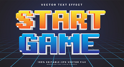 Start Game 3d editable text style Template error