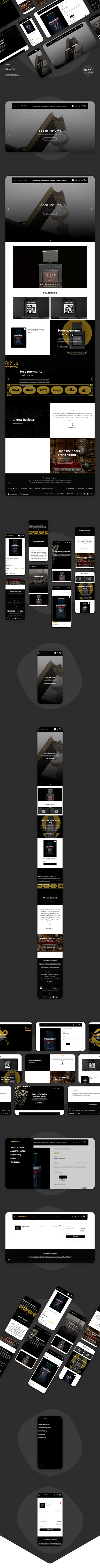 Website Design - Mizab Spirit Perfume Store branding design store ui web web design website