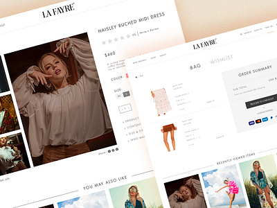 La Fayre Website branding clothing graphic design ui ux website