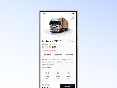 Vehicle more details page - Android app design branding dailyui design figma shadesigns ui uidesign