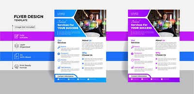 Modern Digital Marketing Agency Flyer Template book cover design branding business card design graphic design graphiquarry illustration logo ui vector