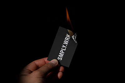 Why is this card on fire? branding branding design business card design graphic design logo logo design minimalistic mockups modern simple sleek wordmark