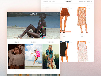 La Fayre Website branding design figma graphic design logo ui ux webflow website
