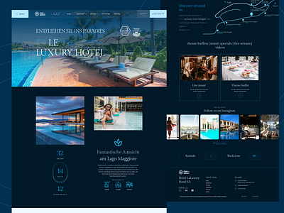 Luxury Hotel Website Design booking design holiday home homepage homestay hotel hotel booking landing page reservation resort room booking travel ui uiux ux vacation web design website website design