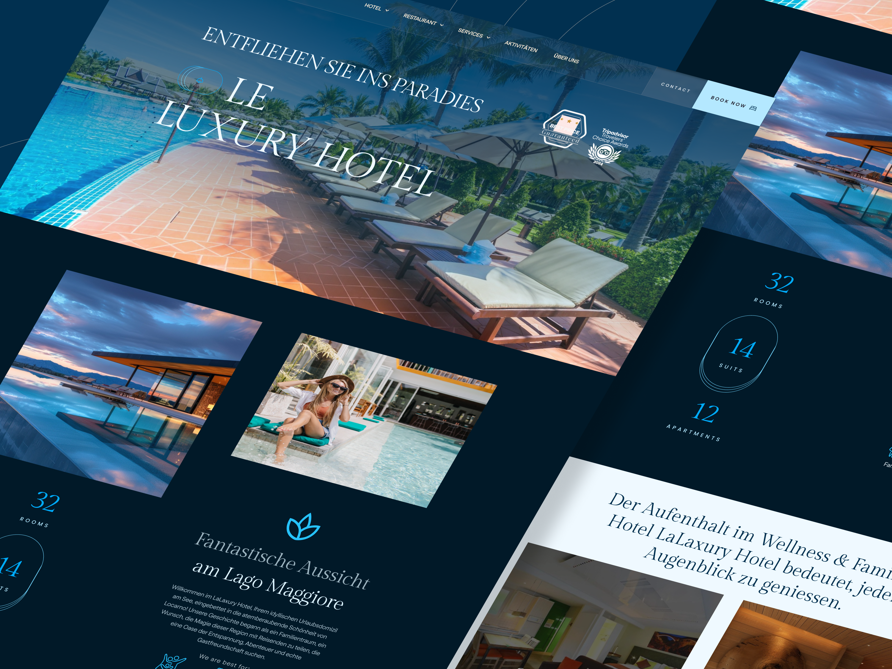 Example of Hotel & Hospitality Website Redesign