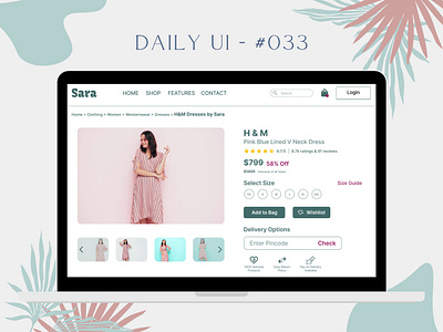 E-Commerce Product Design - Daily UI #033 daily ui e commerce product design ui design