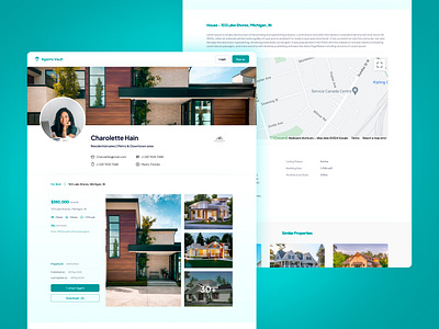 Agents Vault Website design graphic design landing page real estate ui ux web web design website