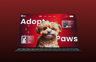 PawLove- Adopt Pet Web Design adoption ui uiux webdesign