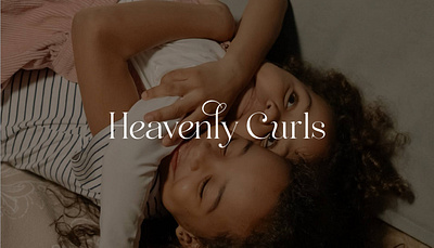 Heavenly Curls | Brand Identity & Packaging Design brand identity branding childrens brand curly hair graphic design hair care brand inclusive branding kids brand kids fashion kids illustrations luxury branding typography