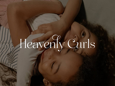 Heavenly Curls | Brand Identity & Packaging Design brand identity branding childrens brand curly hair graphic design hair care brand inclusive branding kids brand kids fashion kids illustrations luxury branding typography