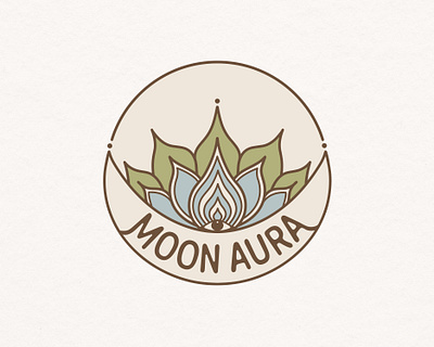 Moon Aura brand design branding graphic design logo