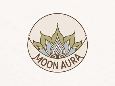 Moon Aura brand design branding graphic design logo