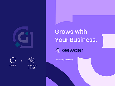 Gewaer Logo branding design graphic design logo saas vector