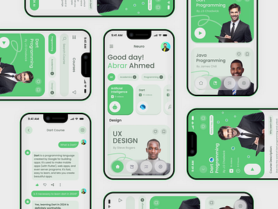 Personalized Ai Learning App 3d ai ai app app ui design artificial intelligence education app graphic design ios app learning app learning app ui mobile app modern app modern learning app modern ui ui ui design ui ux user interface design ux design