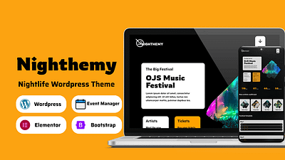 Nighthemy - Wordpress Theme For Nightlife Websites concert concert website design electronic music event website festival festival website graphic design marketing nightclub nightclub festival nightlife techno music wordpress wordpress dev wordpress nightlife wordpress theme wordpress theme design wordpress theme nightlife