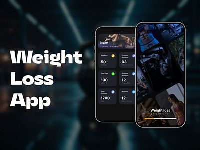 WEIGHT LOSS APP (UI DESIGN) graphic design mobile app ui uiux