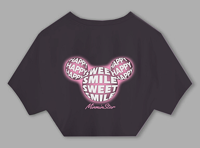 Girl t shirt design, happy sweet smile mickey design digital painting girl t shirt graphic design illustration mickey photoshop print design separation color