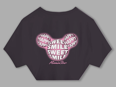 Girl t shirt design, happy sweet smile mickey design digital painting girl t shirt graphic design illustration mickey photoshop print design separation color