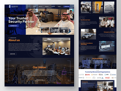 Management Security ✦ Website Design branding dark graphic design home page landing page latest modern purple security website trending ui user interface web design web page