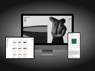 Freeman Gallery - New-age Design Gallery app art australia branding design dev development ecommerce figma freeman gallery jack london mobile shopify store ui ux web website
