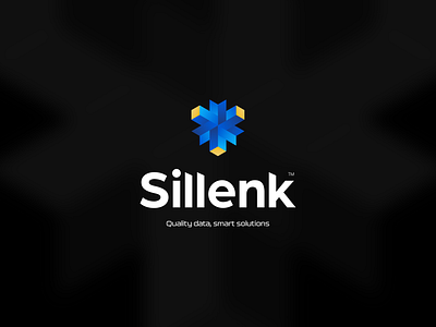 Sillenk Logo branding data science graphic design logo naming vector