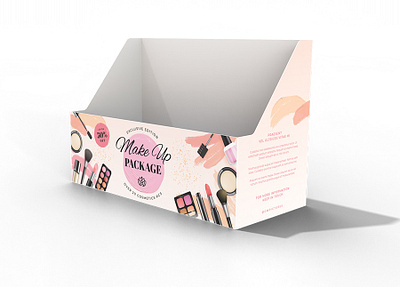 Cosmetics Box Template for Packaging box branding design diecut dieline display food illustration market packing products srore