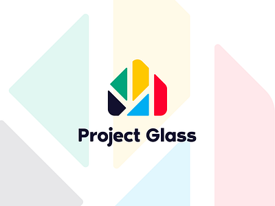 Project Glass Logo branding design graphic design logo real estate vector