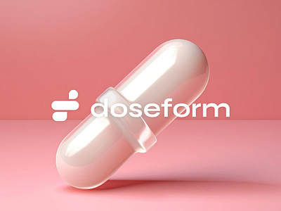 Doseform logo clinic form health logo pill website