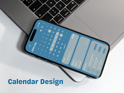 Calendar Mobile UI Design - Daily UI #038 calendar design daily ui mobile ui ui design