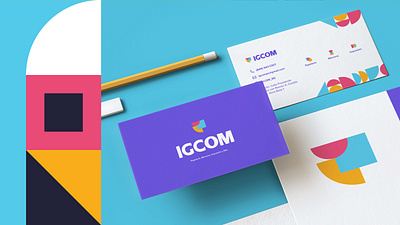 IGCOM Rebranding branding design graphic design logo rebranding stationery