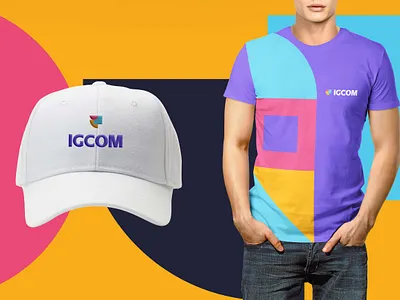 IGCOM Rebranding branding design graphic design logo rebranding stationery t shirt vector