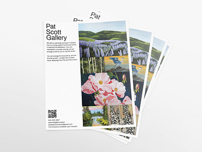 Pat Scott Gallery – Print Handout flyer gallery graphic design handout print media