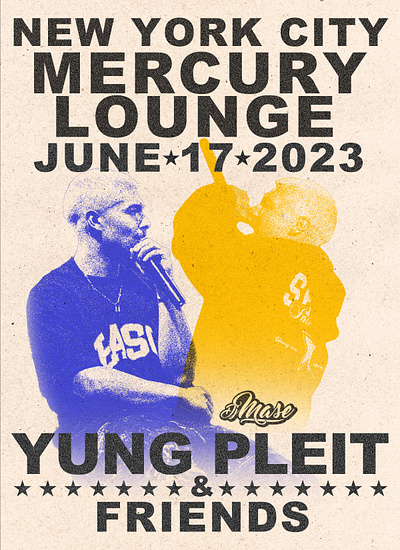 Yung Pleit Gig Flyer graphic design