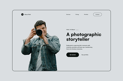 Photographer Landing Page / Website modern website photographer webdesign photographer website photography webdesign web design and development website design website design and coding website developer