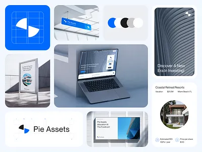 Branding Bento Grid for Investing Platform asset bento best design brand identity design branding clean design eloqwnt investing investing platform investments logo design minimal modern branding real estate saas tokenization ui ux visual identity web