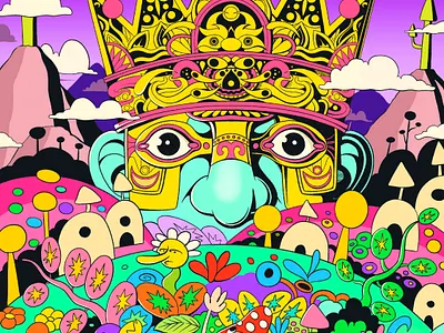 Dawn (Monolith Series) cartoon cover art gigposter illustration lowbrow poster design surreal t shirt design trippy voodoo salad