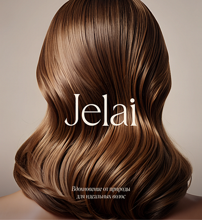 Brand identity and packaging for the cosmetic brand Jelai graphic design graphic designer haircare