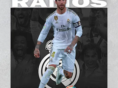 Sergio Ramos poster design graphic design