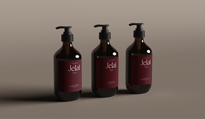 Brand identity and packaging for the cosmetic brand Jelai graphic designer