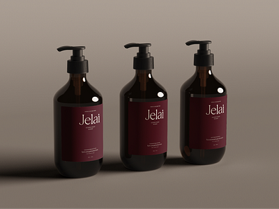 Brand identity and packaging for the cosmetic brand Jelai graphic designer