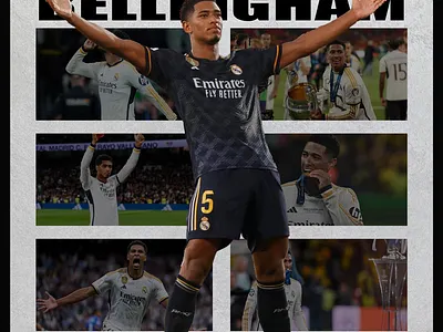 Jude Bellingham poster design graphic design